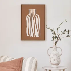 Abstract Amphora Framed Canvas Wall Art