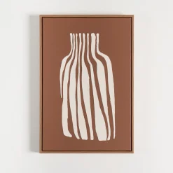 Abstract Amphora Framed Canvas Wall Art
