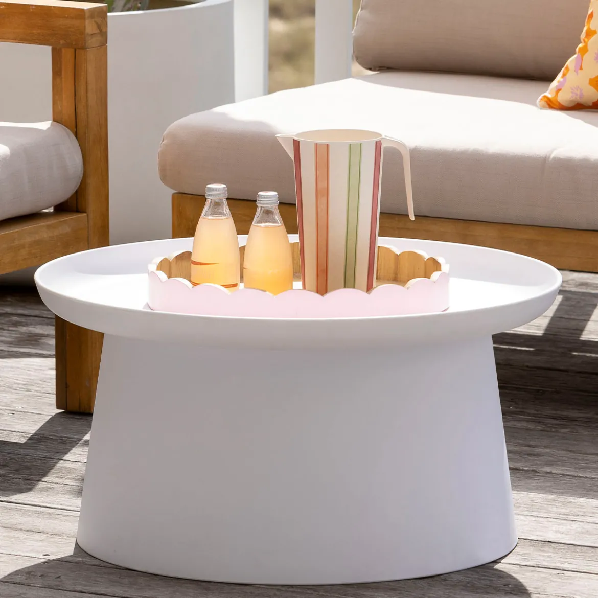 Airlie White Outdoor Coffee Table