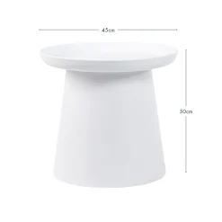 Airlie White Outdoor Side Table