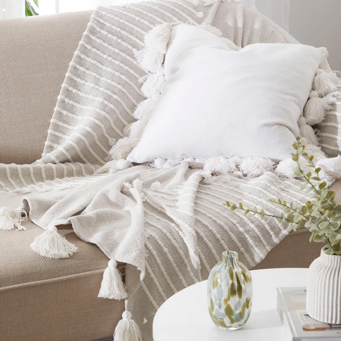 Akela Tufted Cotton Blend Throw
