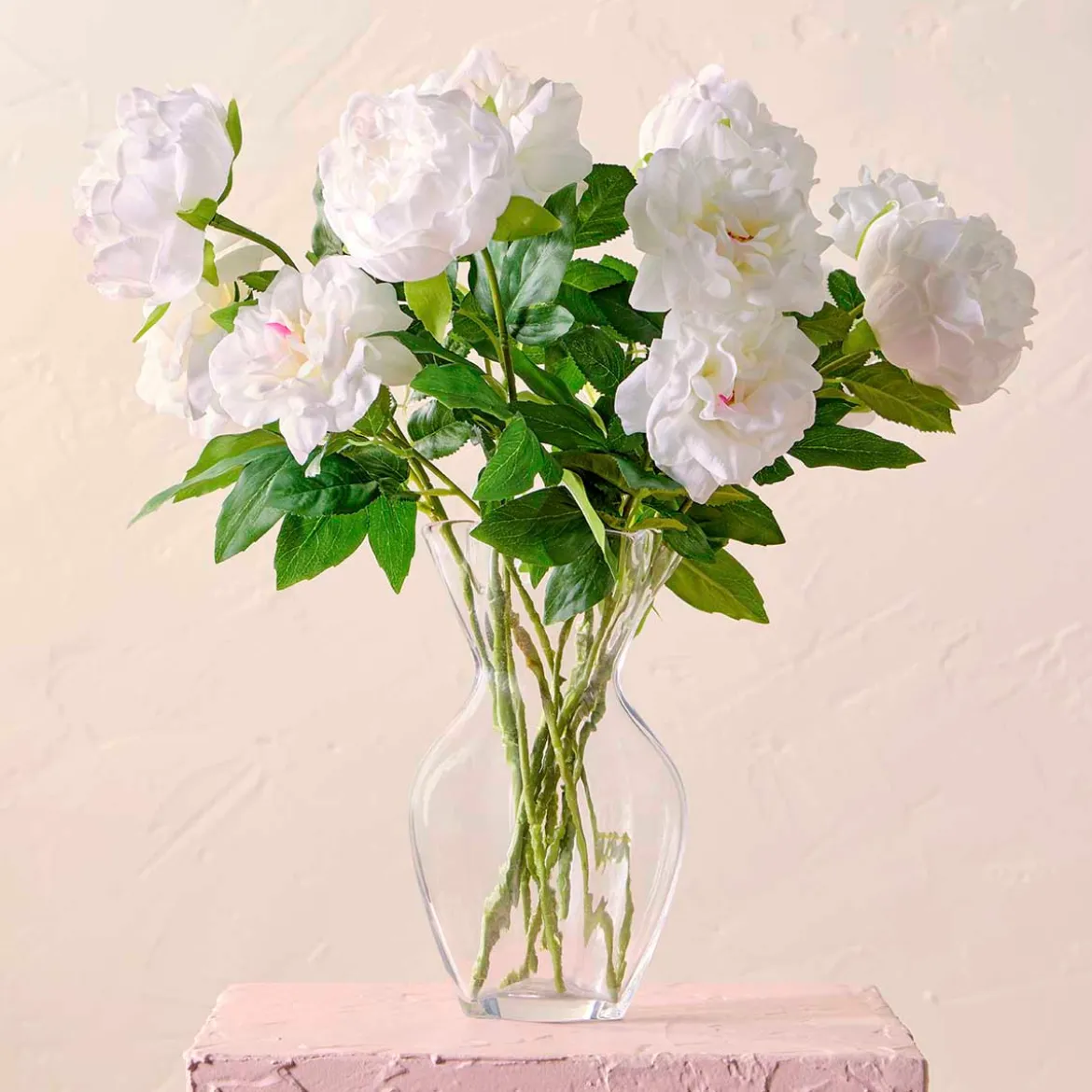 Annabelle White Artificial Flower Bouquet
