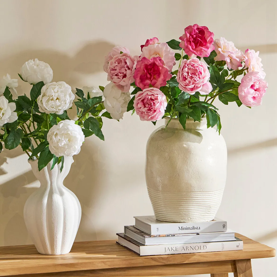 Annabelle White Artificial Flower Bouquet