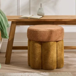 Ariel 2 Tone Ottoman