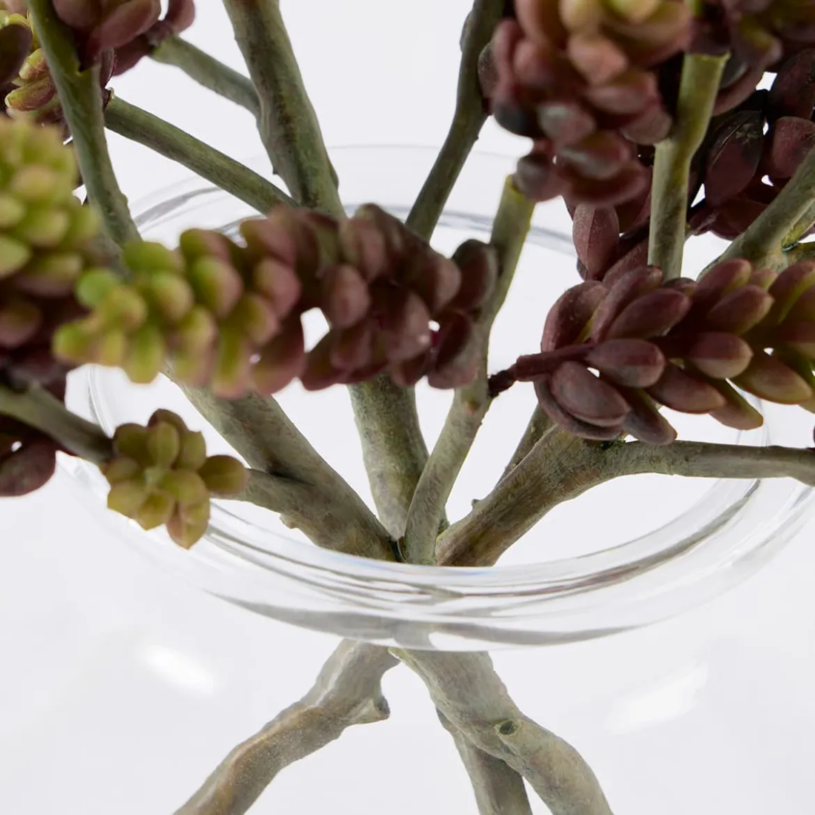 Artificial Burgundy Sedum Burrito Succulent Stem