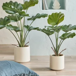 Artificial Potted Fan Palm