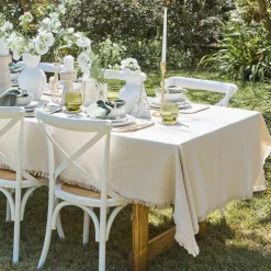 Ashra Fringed Cotton Table Cloth