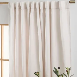Aspen Light Natural Room Darkening Curtain Set 2