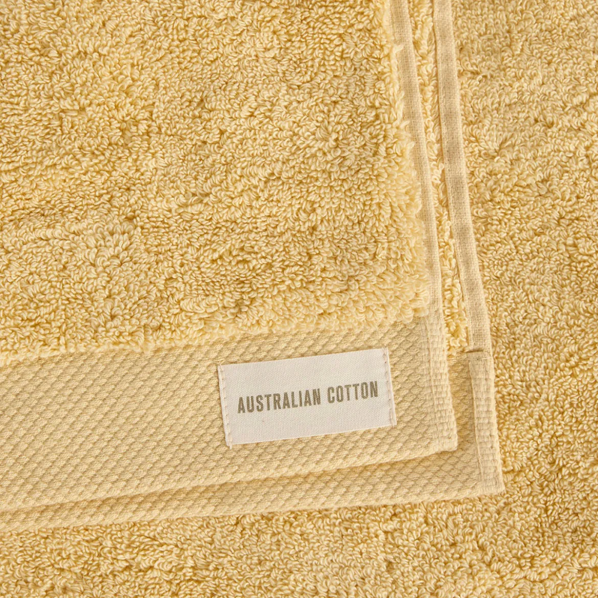 Australian Cotton Butter Lemon Towel Range