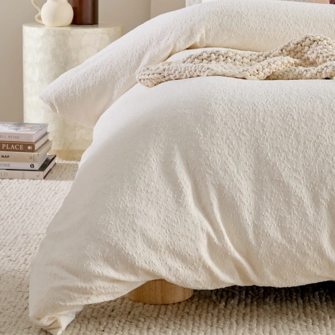 Ava Boucle Quilt Cover Set