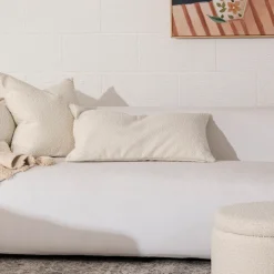 Ava Large Oblong Boucle Cushion
