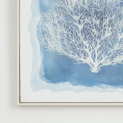 Azure Coral Textured Wall Art