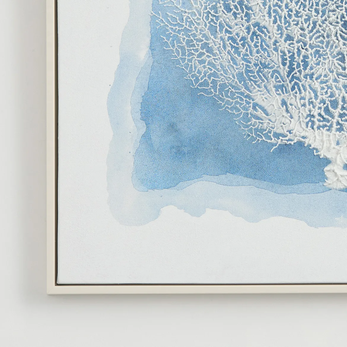 Azure Coral Textured Wall Art