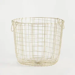 Bailey Gold Wire Basket