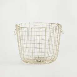 Bailey Gold Wire Basket