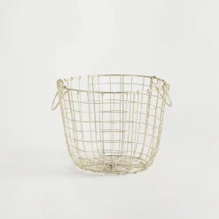 Bailey Gold Wire Basket