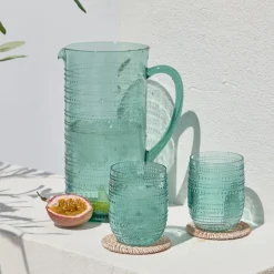 Beaded Green Jug