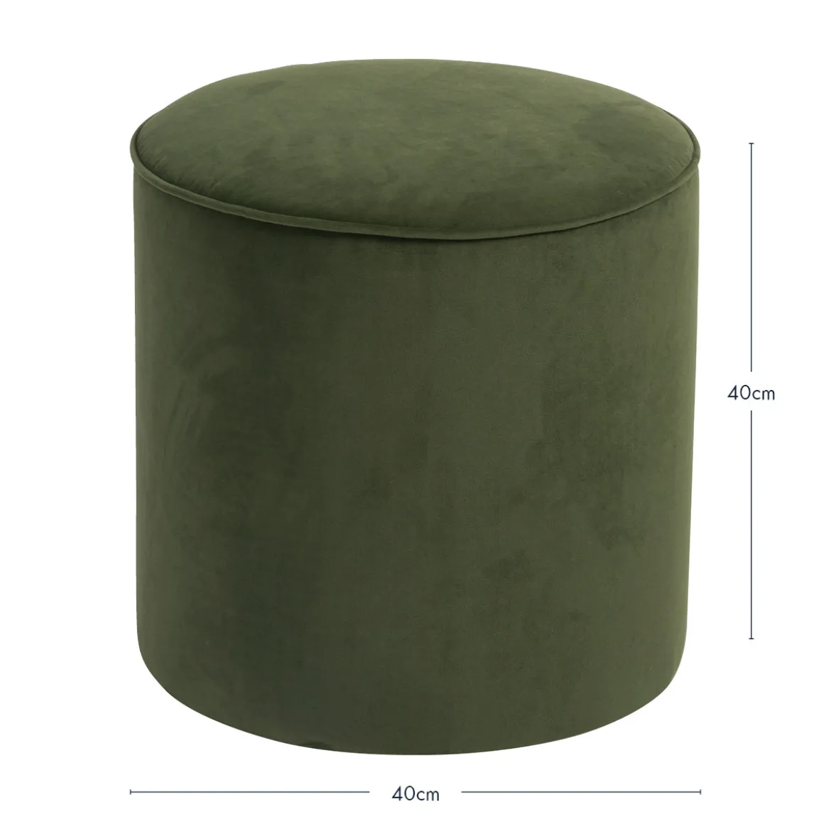 Bentley Velvet Ottoman