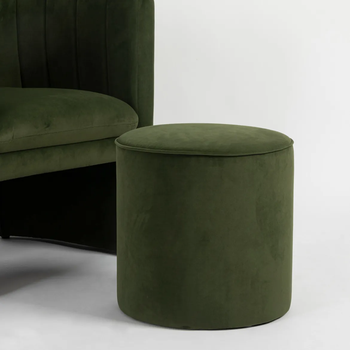 Bentley Velvet Ottoman