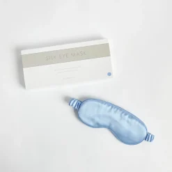 Blue Mulberry Silk Eye Mask