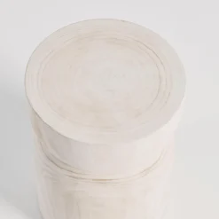 Bosa White Washed Stool