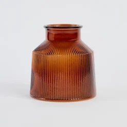 Boston Ribbed Glass Vase