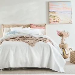 Camden White Coverlet Set