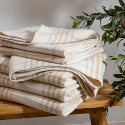 Check 460gsm Australian Wool Blanket