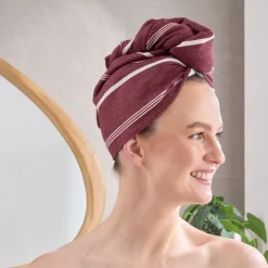 Cora Mahogany Microfibre Towel Wrap Range