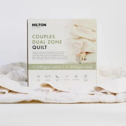 Couples Dual Zone Cotton Wool Quilt