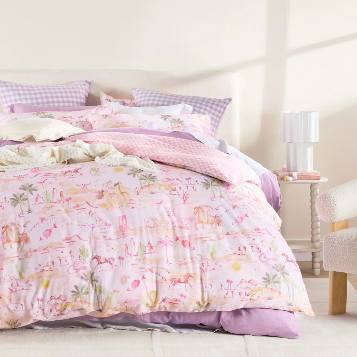 Cowgirl Reversible Quilt Cover Set