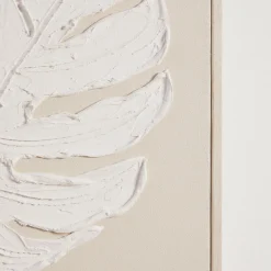 Culgoa Leaf Textured Framed Wall Art