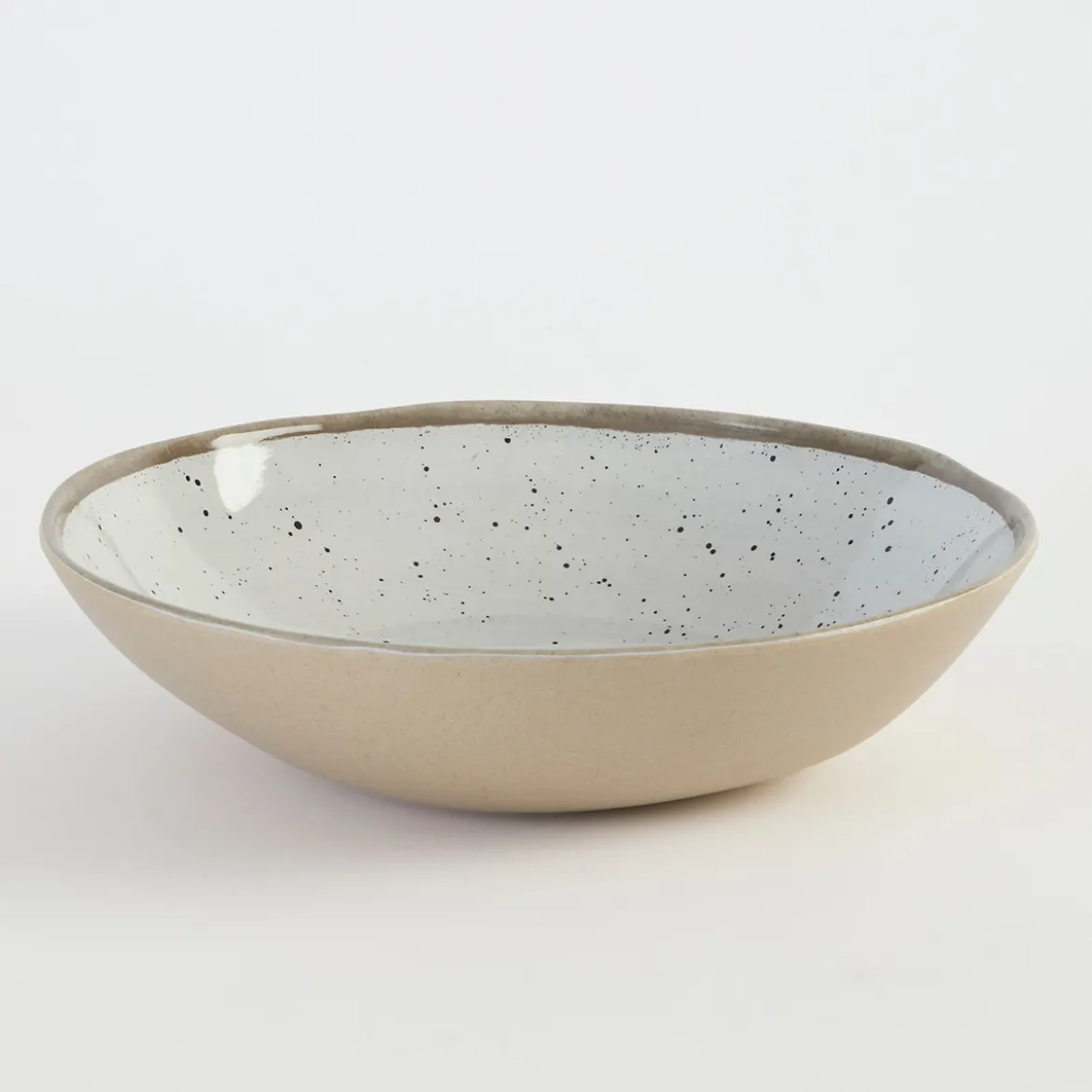 Dapple White Bamboo Melamine Outdoor Serveware