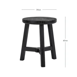 Elec Elm Wood Stool