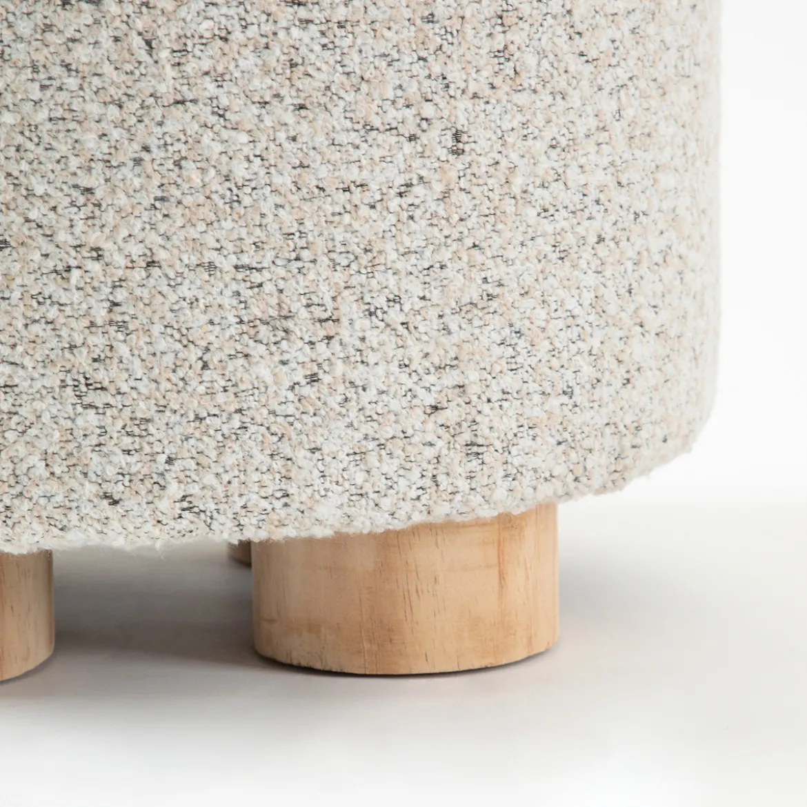 Elody Speckled Boucle Pouf