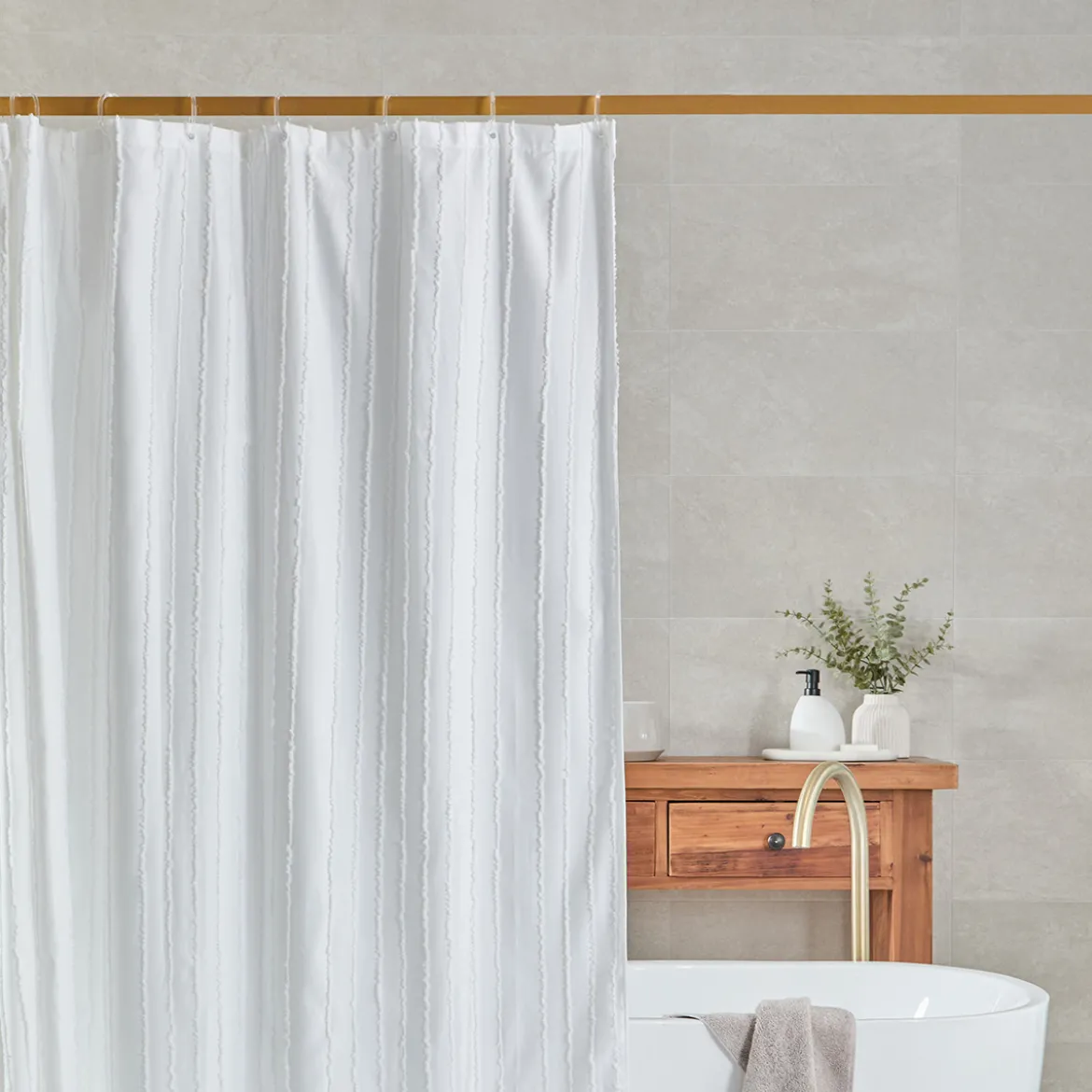 Emily Stripe Shower Curtain