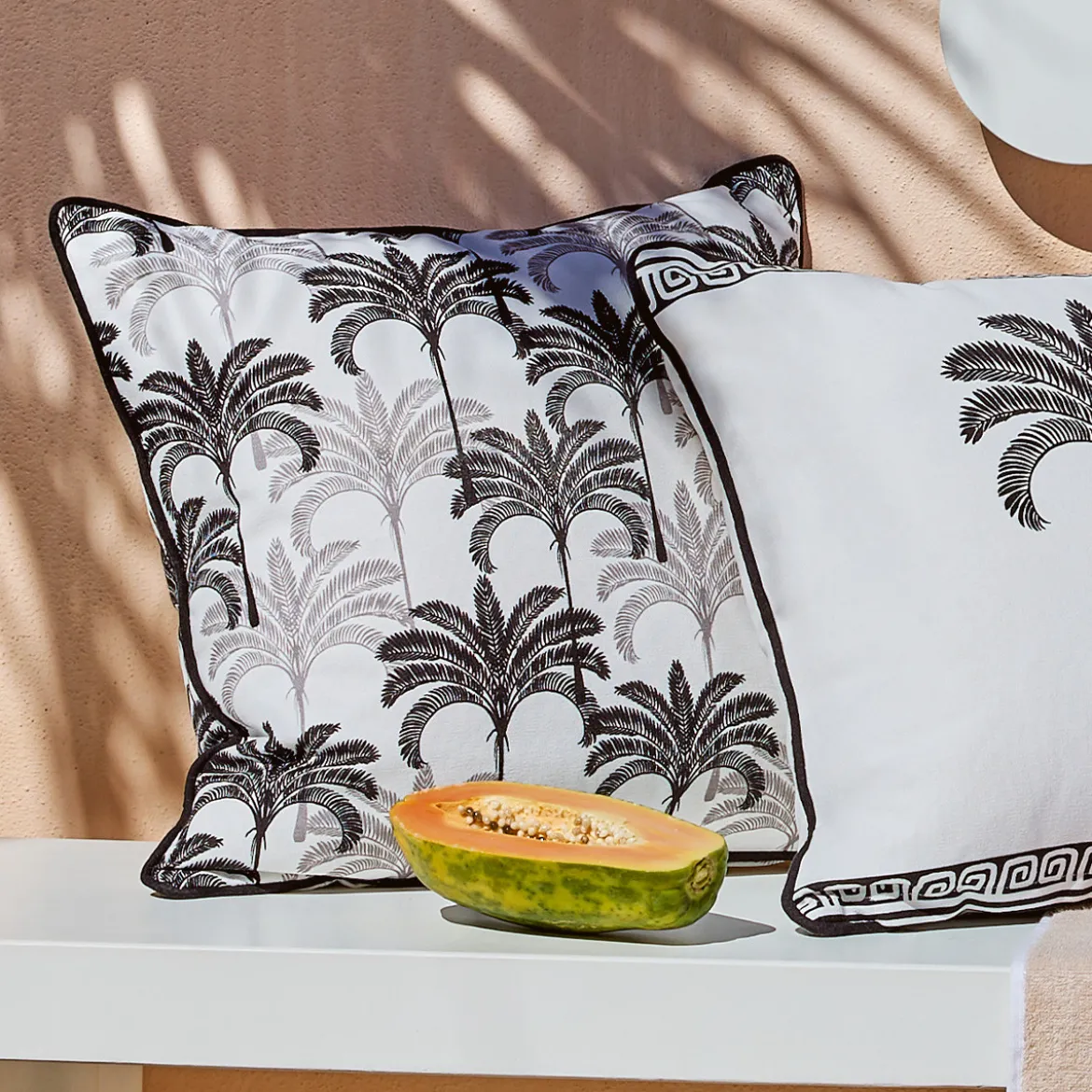 Halcyon Palm Square Outdoor Cushion
