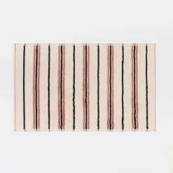 Harley Natural & Black Stripe Bath Mat