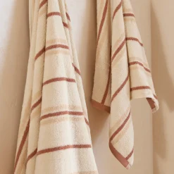 Harley Natural & Black Stripe Towel Range