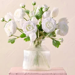 Kelly White Artificial Flower Bouquet