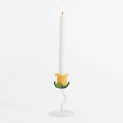 Laurel Flower Candle Holder 2pc