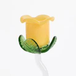 Laurel Flower Candle Holder 2pc