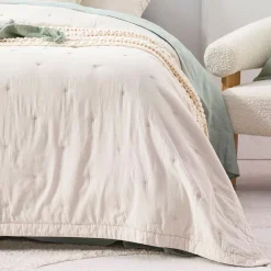 Leni Stone Washed Cotton Coverlet Set