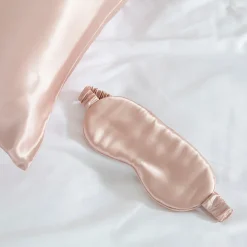 Light Pink Mulberry Silk Eye Mask