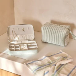 Lila Velvet Cosmetic Bag