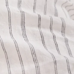 Linen Cotton Stripe Flat Sheet