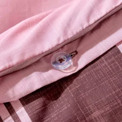 Louella Pink/Chocolate Polka Dot Quilt Cover Set