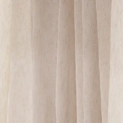 Marina Sheer Beige Curtain Set of 2