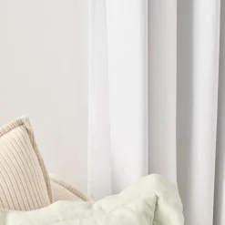 Marina White Blockout Curtain Pair 140 x 250cm