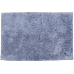 Maya Denim Blue Cotton Bamboo Bath Mat